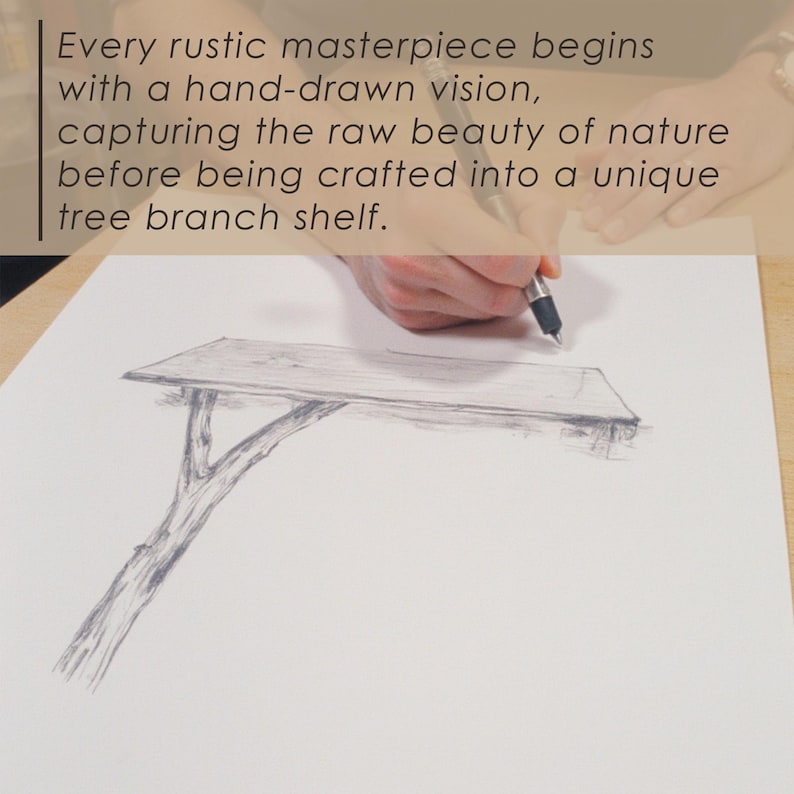 Aurenroot Corner Tree Branch Solid Wood Floating Bookshelf